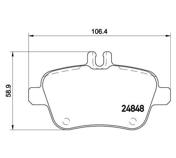 Колодки тормозные для автомобилей Mercedes A / B дисковые задние TRIALLI PF 4067
