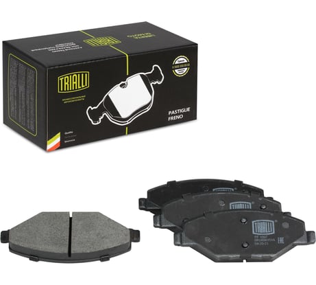 Колодки тормозные дисковые передние для автомобилей VW Polo Sedan 1ZE TRIALLI PF 1807