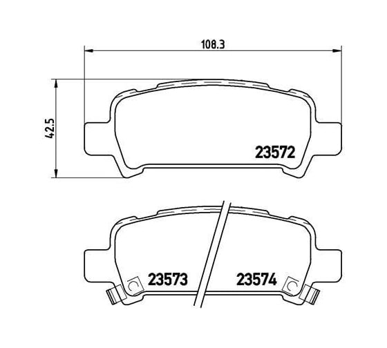 Колодки тормозные для автомобилей Subaru Forester / Legacy / Outback дисковые задние TRIALLI PF 4094