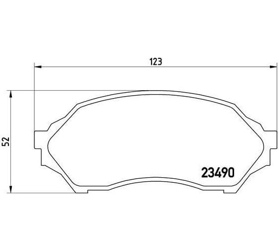 Колодки тормозные дисковые передние для автомобилей Mazda 323 TRIALLI PF 4257