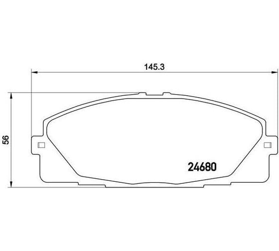 Колодки тормозные для автомобилей Toyota Hiace H200 дисковые передние TRIALLI PF 4358 1