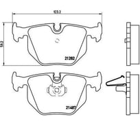Колодки тормозные дисковые задние для автомобилей BMW X5 /7 TRIALLI PF 4005