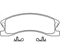 Колодки тормозные дисковые передние для автомобилей Jeep Grand Cherokee II TRIALLI PF 4237
