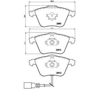 Колодки тормозные для автомобилей Audi A3 / Skoda Superb дисковые передние TRIALLI PF 4379