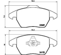 Колодки тормозные дисковые передние для автомобилей Peugeot 208 / 308 TRIALLI PF 4199