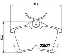Колодки тормозные для автомобилей Honda Accord / Accord дисковые задние для тормозной системы TRW TRIALLI PF 4030