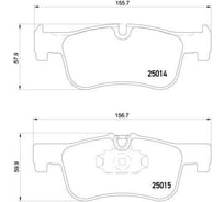 Колодки тормозные дисковые передние для автомобилей BMW 1 т/с Ate TRIALLI PF 4046