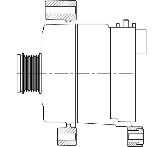 Генератор для автомобилей BMW X1 E84 /X3 F25 2.0D 180A StartVOLT LG 2638