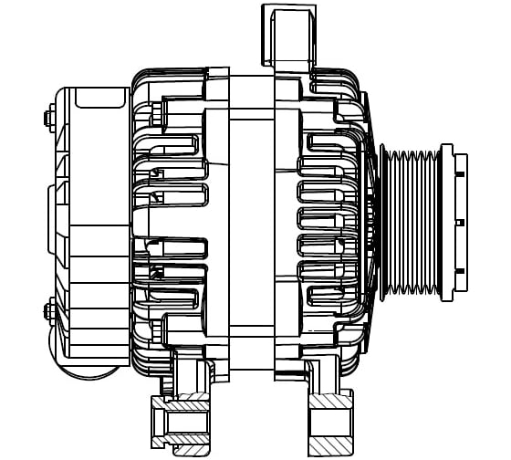 Генератор для автомобилей Great Wall Hover H6 1.5T 105A StartVOLT LG 3001 1