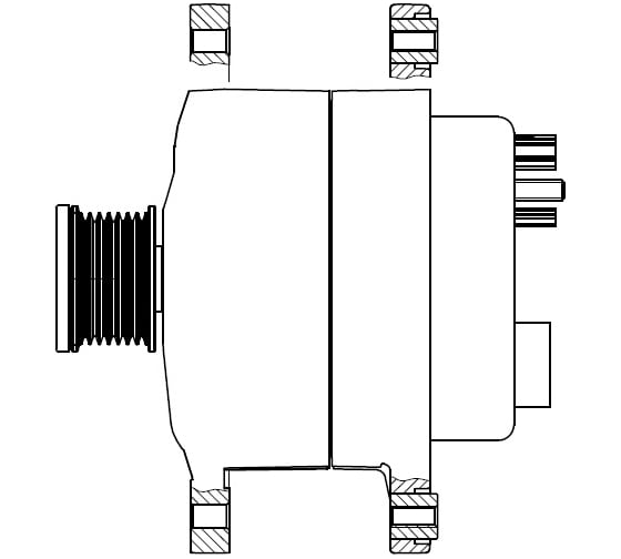 Генератор для автомобилей Renault Arkana /Duster II 1.3TCe 120A StartVOLT LG 0926