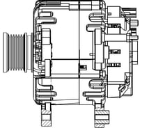 Генератор для автомобилей VAG Transporter T5 /Crafter 2.0TDI 180A StartVOLT LG 1832