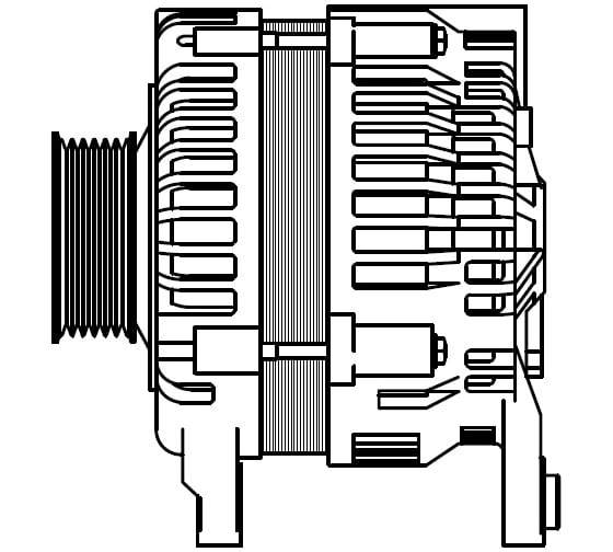 Генератор для автомобилей Nissan Teana J31 /Murano 2.3i/3.5i 110A StartVOLT LG 1411