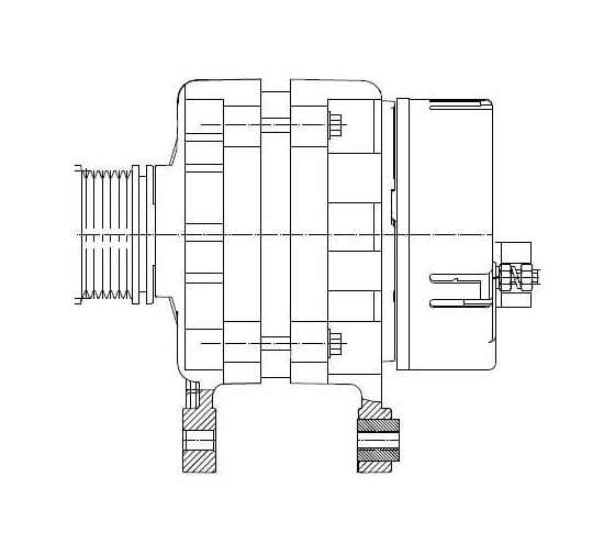 Генератор для автомобилей Лада Largus /Renault Logan 1.6i 90A StartVOLT LG 0900 1