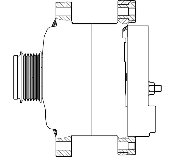 Генератор для автомобилей Hyundai/KIA Sportage III /iX35 2.0i/2.4i 110A StartVOLT LG 0816 1