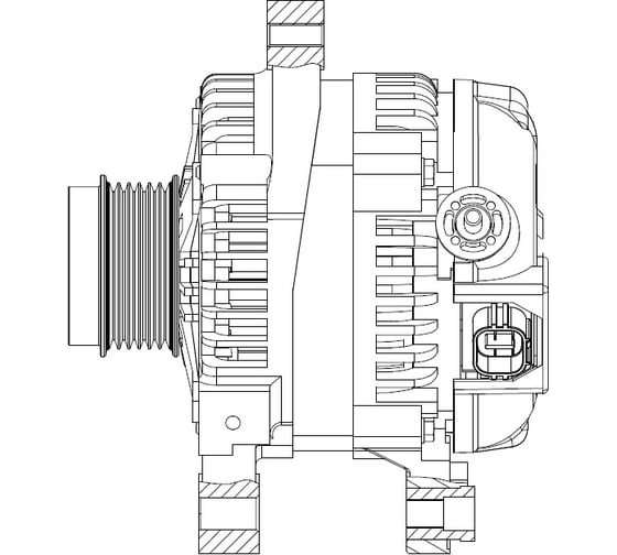 Генератор для автомобилей Toyota Rav 4 A30 /Avensis T270 2.0i 100A StartVOLT LG 1944 1