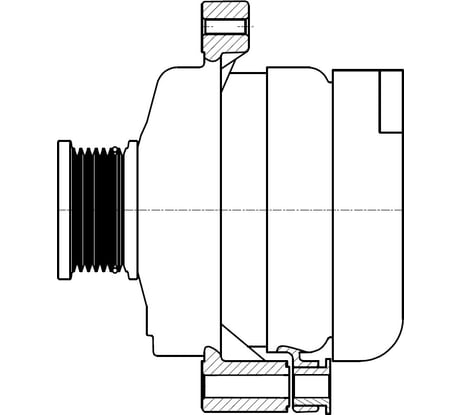 Генератор для автомобилей Toyota Land Cruiser Prado J150 3.0D 130A StartVOLT LG 1916D