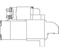 Стартер для автомобилей Hyundai H-1/Starex 2.5D 2,2кВт StartVOLT LSt 0864