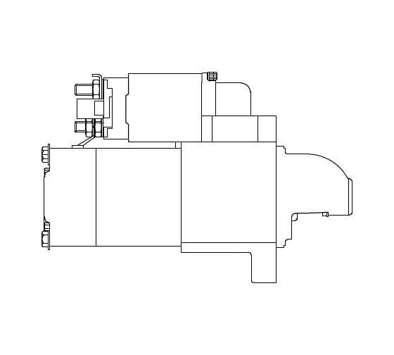 Стартер для автомобилей Hyundai H-1/Starex 2.5D 2,2кВт StartVOLT LSt 0864 1