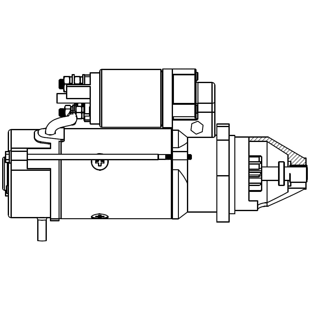 Стартер для автомобилей ГАЗ ГАЗон Next с дв. ЯМЗ-534/536 12В 3,8кВт ...