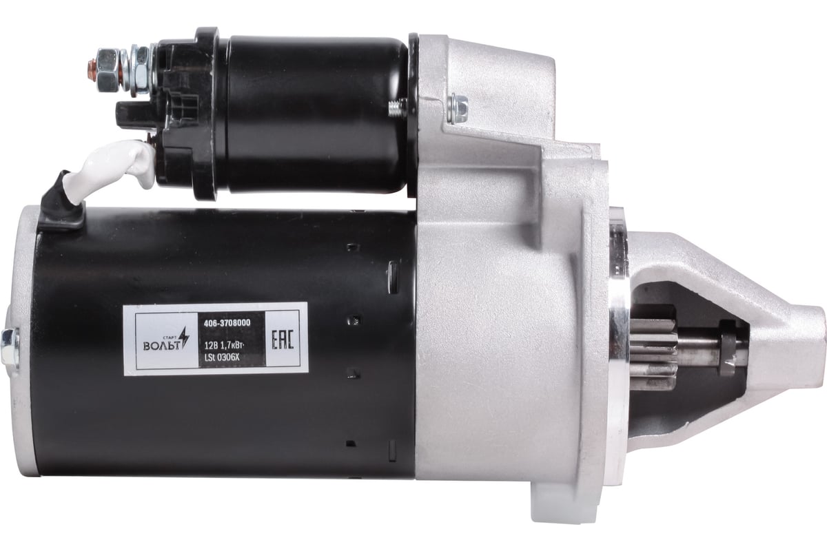 Стартер для автомобилей ГАЗ с дв. ЗМЗ-406 1,7кВт StartVOLT LSt 0306X ...