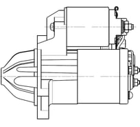 Стартер для автомобилей Mazda 3 BL 1.6i 1,2кВт StartVOLT LSt 2504