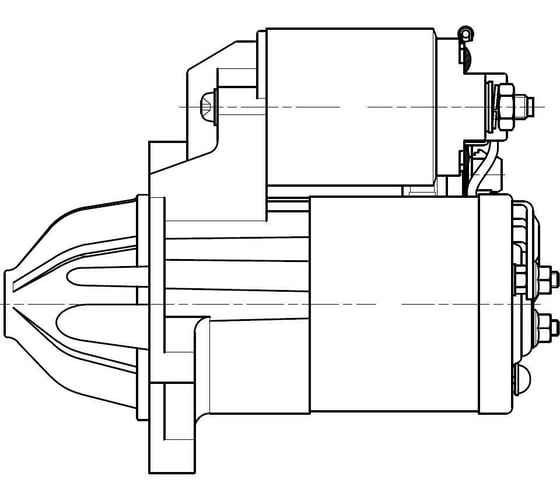 Стартер для автомобилей Mazda 3 BL 1.6i 1,2кВт StartVOLT LSt 2504 1