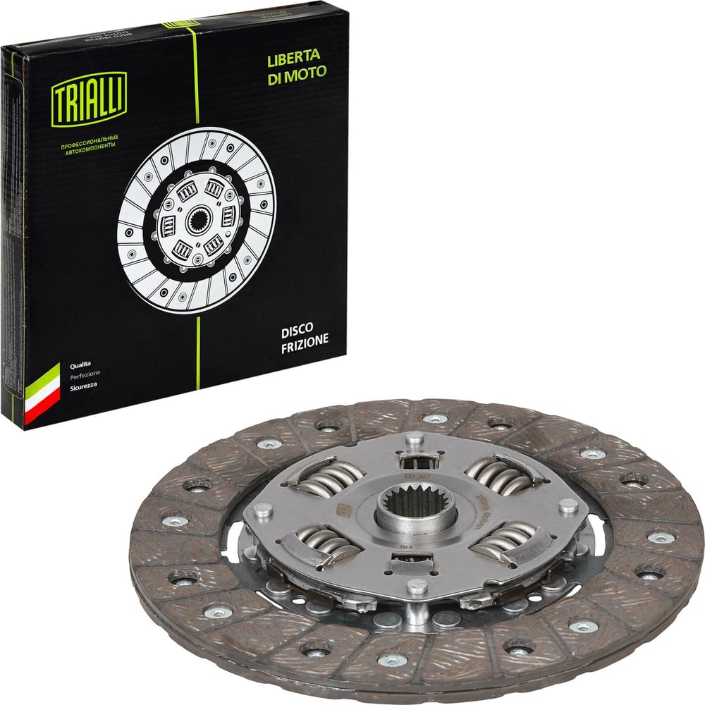 Диск сцепления ведомый для автомобилей Лада 2112/2170/2190 TRIALLI FD ...