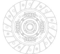 Диск сцепления ведомый для автомобилей Лада X-Ray 1.6i TRIALLI FD 801