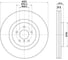 Диск тормозной передний для автомобилей Infinity FX / G / Q50/Q70/QX70 d=355 TRIALLI DF 140220 1