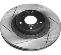 Диск тормозной высокоуглеродистый с технической выточкой и окраской передний правый для автомобилей Subaru Impreza, Forester d=294 5*100 TRIALLI CRB 1006