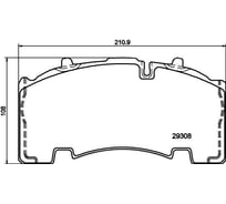 Колодки тормозные дисковые для прицепов BPW с монтажным комплектом TRIALLI PFT 29171