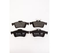 Комплект задних автомобильных тормозных колодок 01234, 4 шт, Ford Focus, Mazda 3, Nissan Primera, Opel Vectra, Saab 9-3 АТК АТК01234
