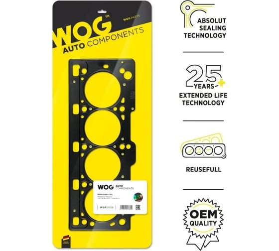 Прокладка ГБЦ WOG Renault Megane 1.4/1.6 16v k4j/k4m 97 WGP31005