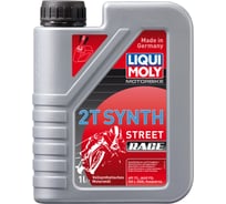 Синтетическое моторное масло 2T Synth Street Race TC 1 л, для 2-тактных мотоциклов Motorbike LIQUI MOLY 1505 21620074