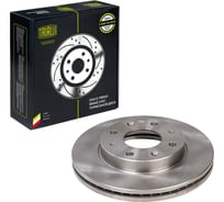 Диск тормозной TRIALLI для автомобилей Hyundai Elantra (00-)/Matrix (01-) передний d=257 (2 шт.) DF 084611