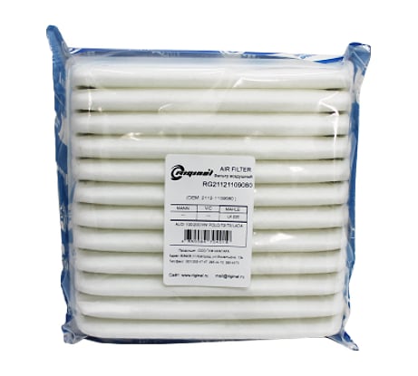 Фильтр воздушный для а/м Audi 100, 200, VW Polo, T2, T3, ВАЗ 2108-2115, 1118, 2123 инжектор Premium Riginal RG21121109080