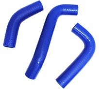 Патрубки радиатора 3 шт, силикон для а/м ГАЗ 3302 дв.УМЗ 4216 Бизнес Евро-3 Riginal RG4216-1303000-3-sil