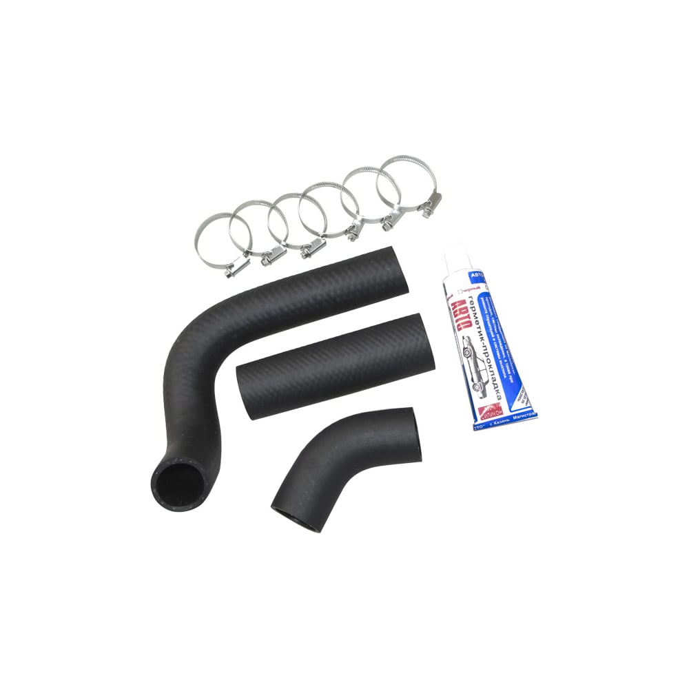 Патрубки радиатора 3 шт, с хомутами и герметиком для а/м ГАЗ 3302-3221 ...