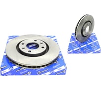 Диск тормозной передний для а/м Citroen Berlingo +ESP/C5/C4/Peugeot 207/307 2 шт Riginal DF4183 RGDF4183