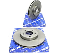Диск тормозной передний для а/м Ford Focus II/III/C-Max 03-/Volvo S40 04- 278 мм, 2 шт Riginal RGDF4465