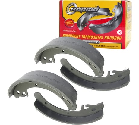 Колодка тормозная задняя для а/м ВАЗ-2108-21099-2110-12, 1118, 2170 4 шт Riginal RG2108-3502090