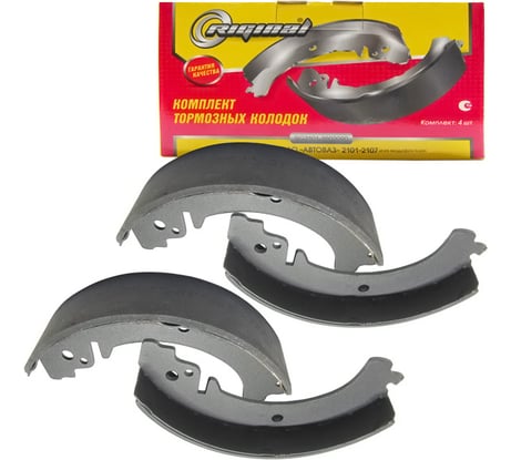 Колодка тормозная задняя для а/м ВАЗ-2101, 2105, 2107, ВАЗ-2121 4 шт Riginal RG2101-3502090