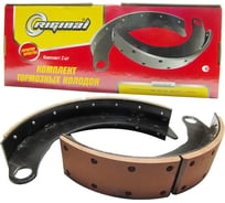 Колодка тормозная передняя для а/м ГАЗ-3307, 3309, 4301, 3306 в сборе 2 шт Riginal RG4301-3501090