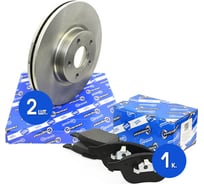 Диски тормозные с колодками передние комплект для а/м Ford Focus II/III 04-/Volvo S40/V50 300 мм Riginal RGDF4424KIT