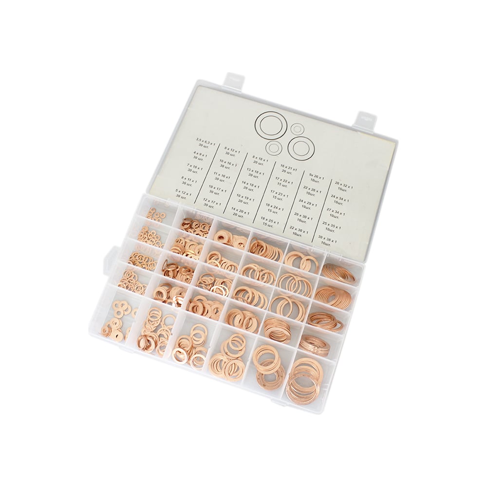 Набор медных шайб 580 шт WIEDERKRAFT WDK-214069 - выгодная цена, отзывы ...