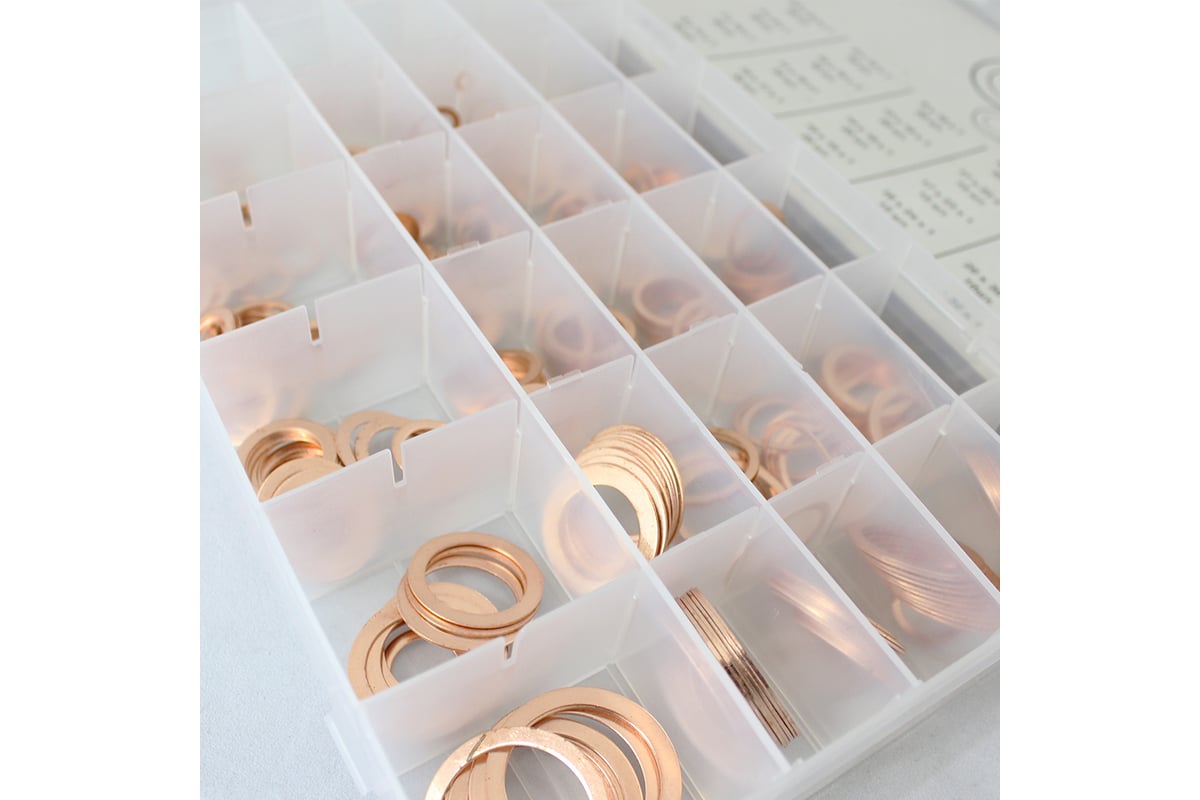 Набор медных шайб 580 шт WIEDERKRAFT WDK-214069 - выгодная цена, отзывы ...