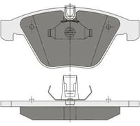 Тормозные колодки комплект 4 шт SCT SP355