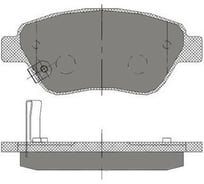 Тормозные колодки комплект 4 шт SCT SP406