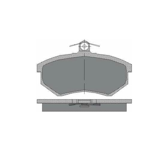 Тормозные колодки комплект 4 шт SCT SP175 1