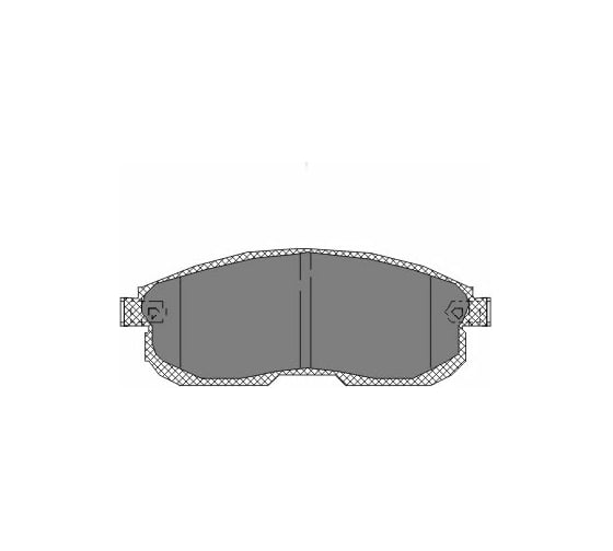 Тормозные колодки комплект 4 шт SCT SP153